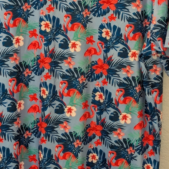 Tailor Byrd Flamingo Performance Polo Size Large - Picture 3 of 8